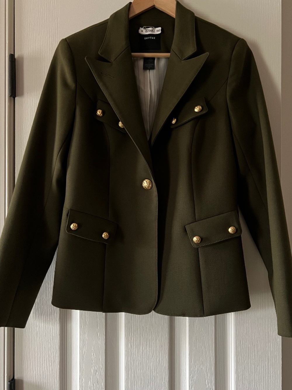 Smythe Olive Green Blazer Size 10